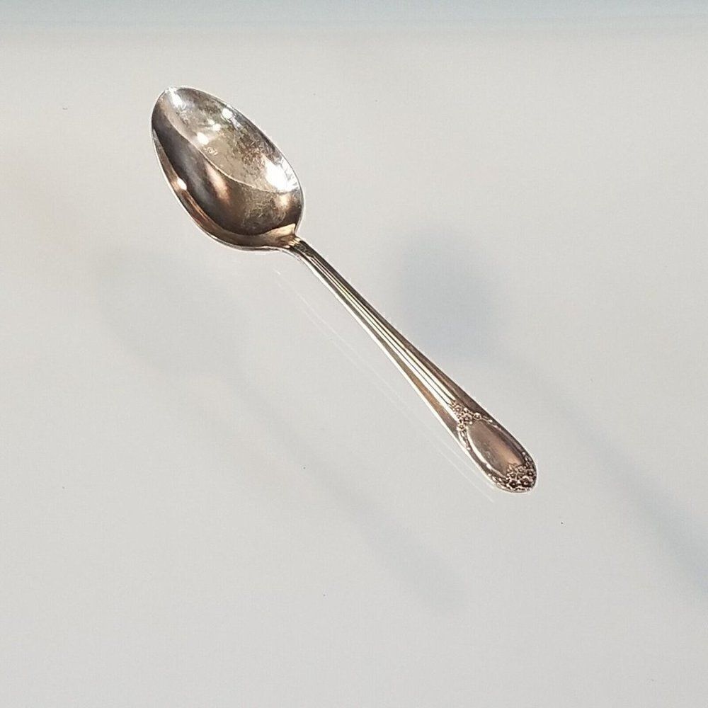 Rogers & Bro 1937 RAPTURE GARLAND Pattern Soup Spoon Reinforced Plate IS